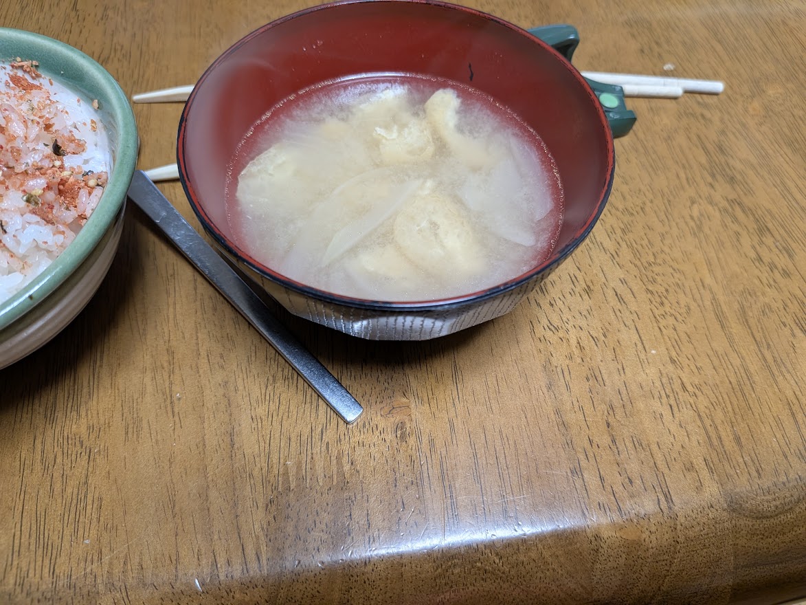夕食の汁物