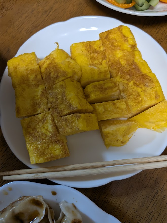 9月23日の夕食の卵焼き