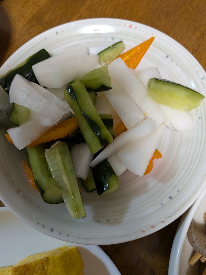 9月23日の夕食の野菜のおかず