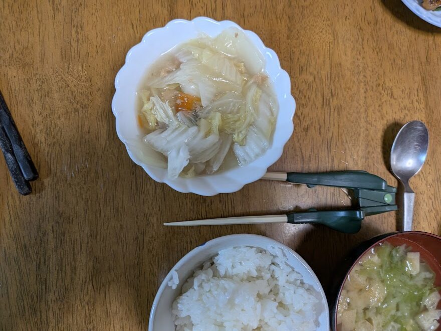 夕食の食卓の記録