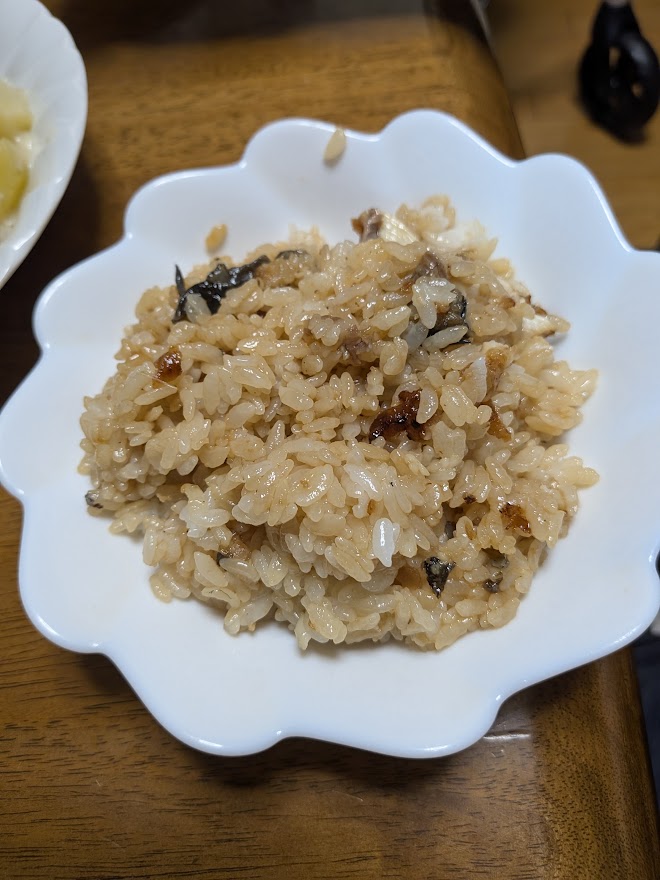9月26日のうなぎご飯のおかわり