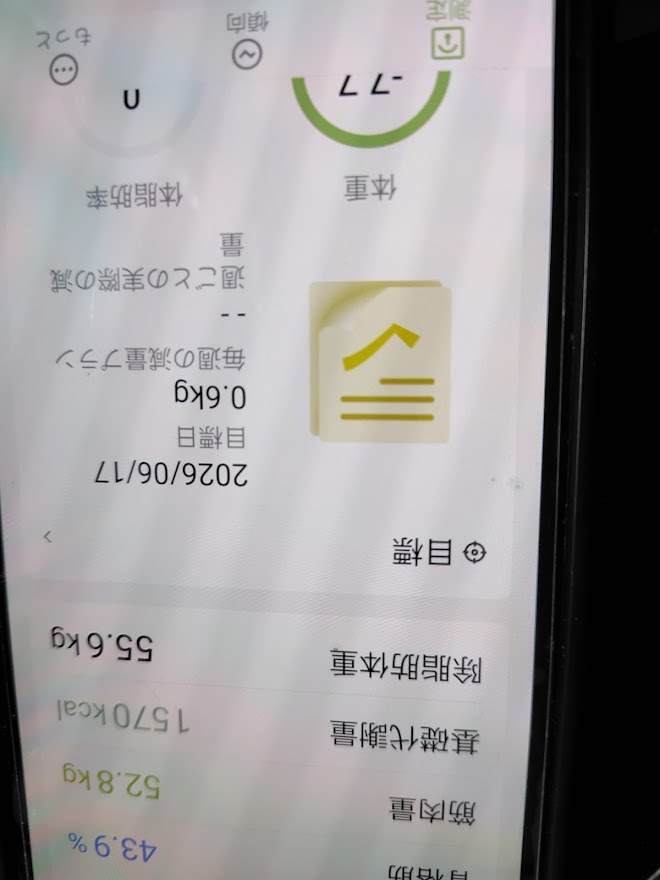 体重変化グラフ