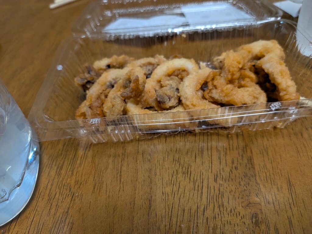 イカリング揚げのおかず
