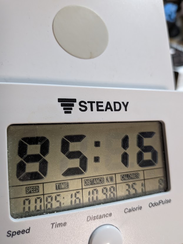 エアロバイク85分16秒
