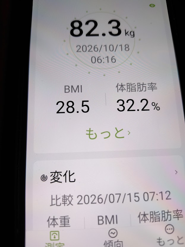 10月18日の測定記録