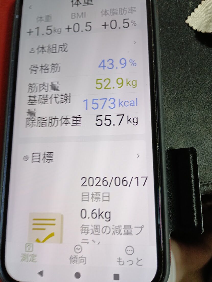 体組成の記録