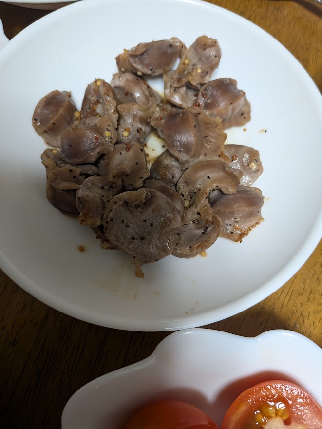 夕食に並んだ一皿