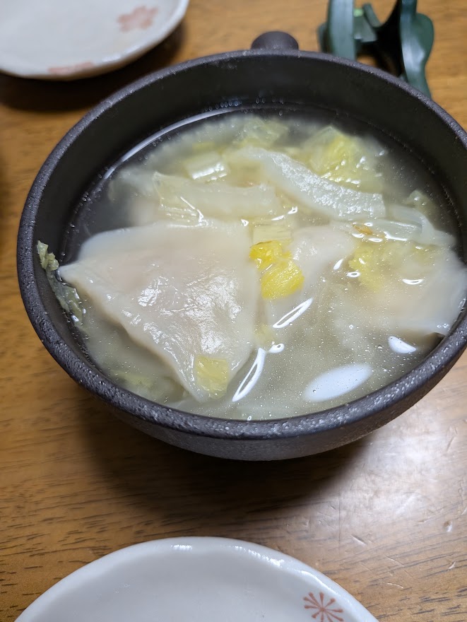 夕食の汁物