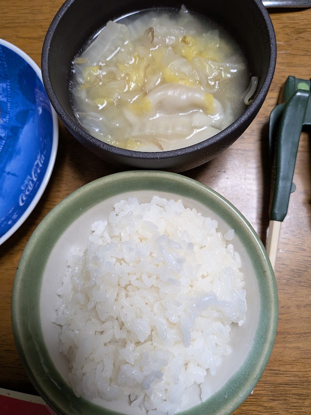 ご飯と汁物