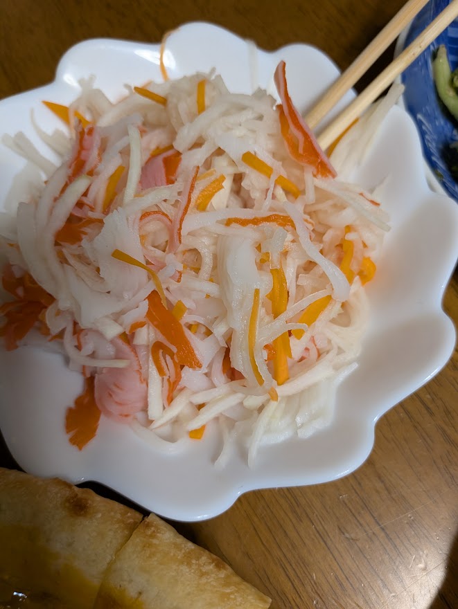 彩りのよい野菜の一皿