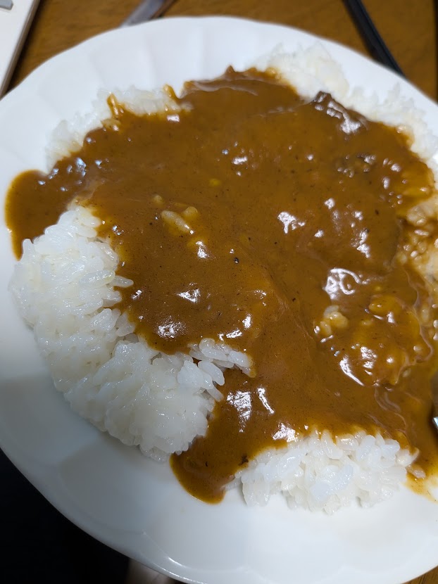 1皿分食べたカレーライス