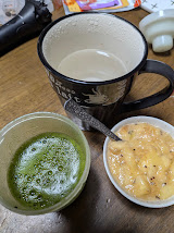 いつもの青汁・白湯・自家製酵素