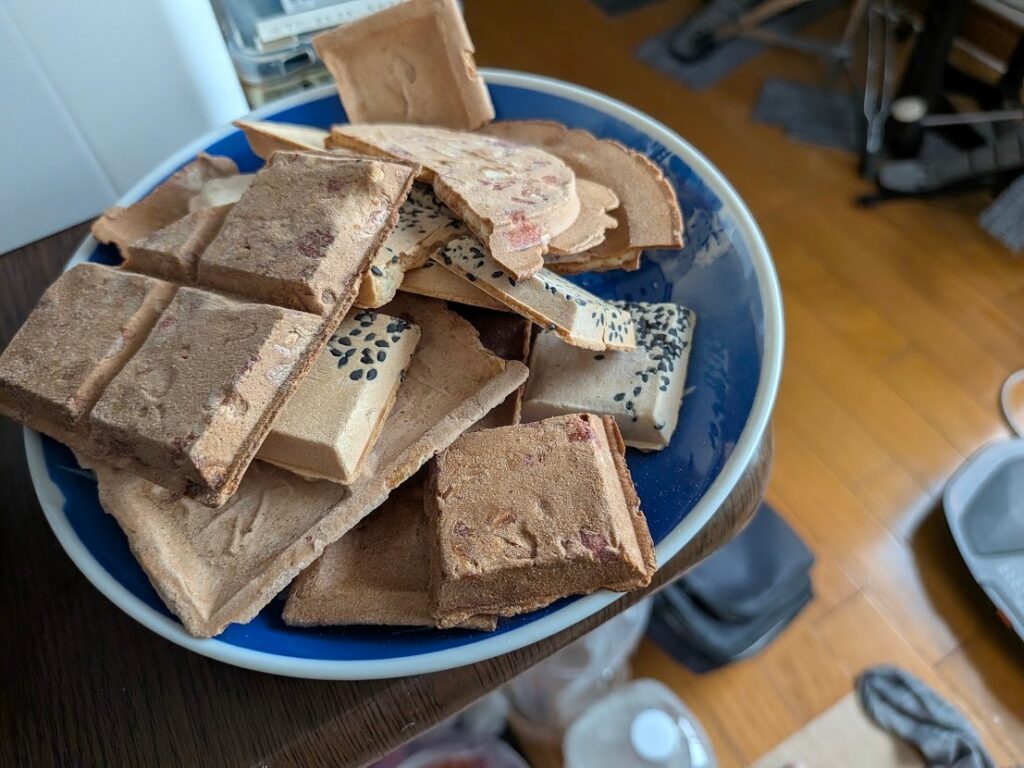 せんべいの記録。