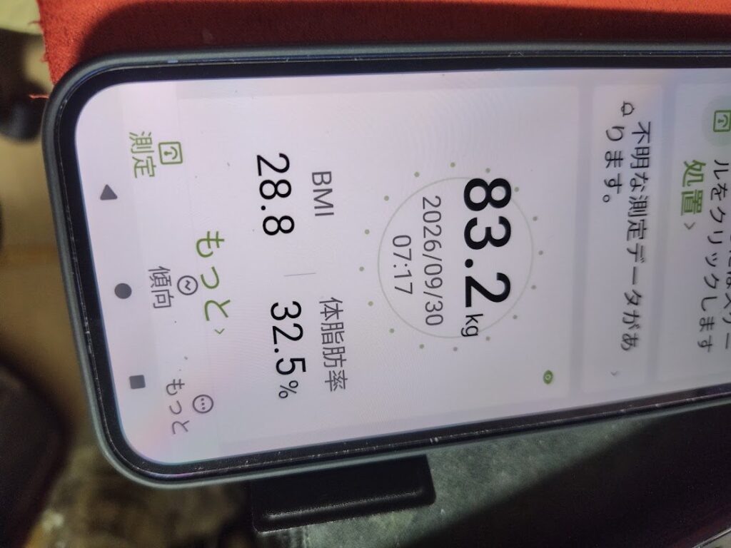 体脂肪率は32.5%。