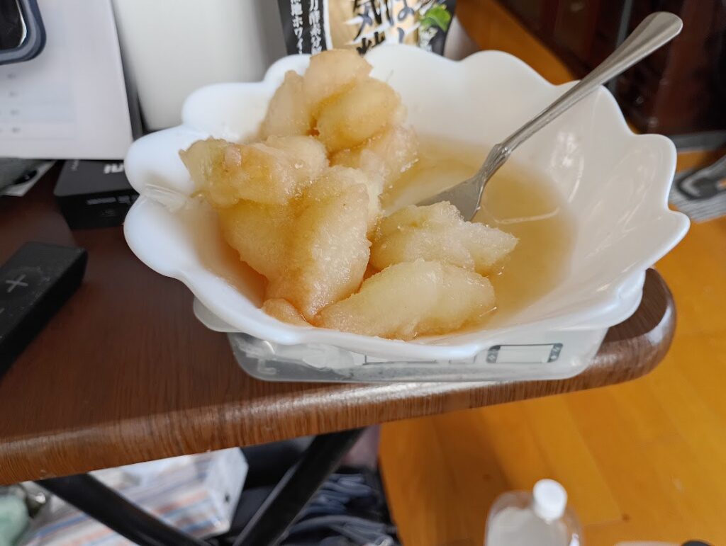 梨のシャーベット