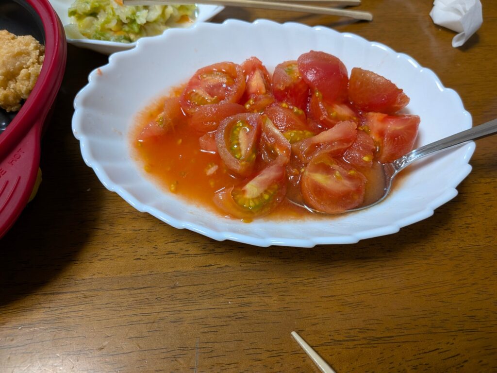 トマトの料理の写真